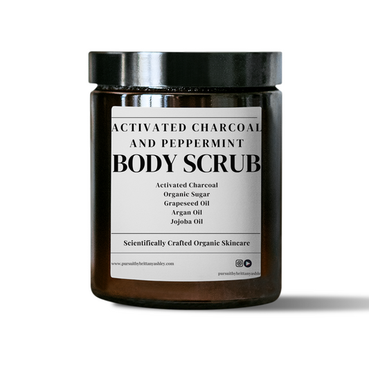 Activated Charcoal & Peppermint Body Scrub – Detox, Exfoliate & Invigorate