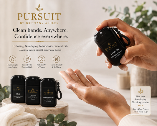 Pursuit By Brittany Ashley - Hand Sanitizer- 2 oz clip