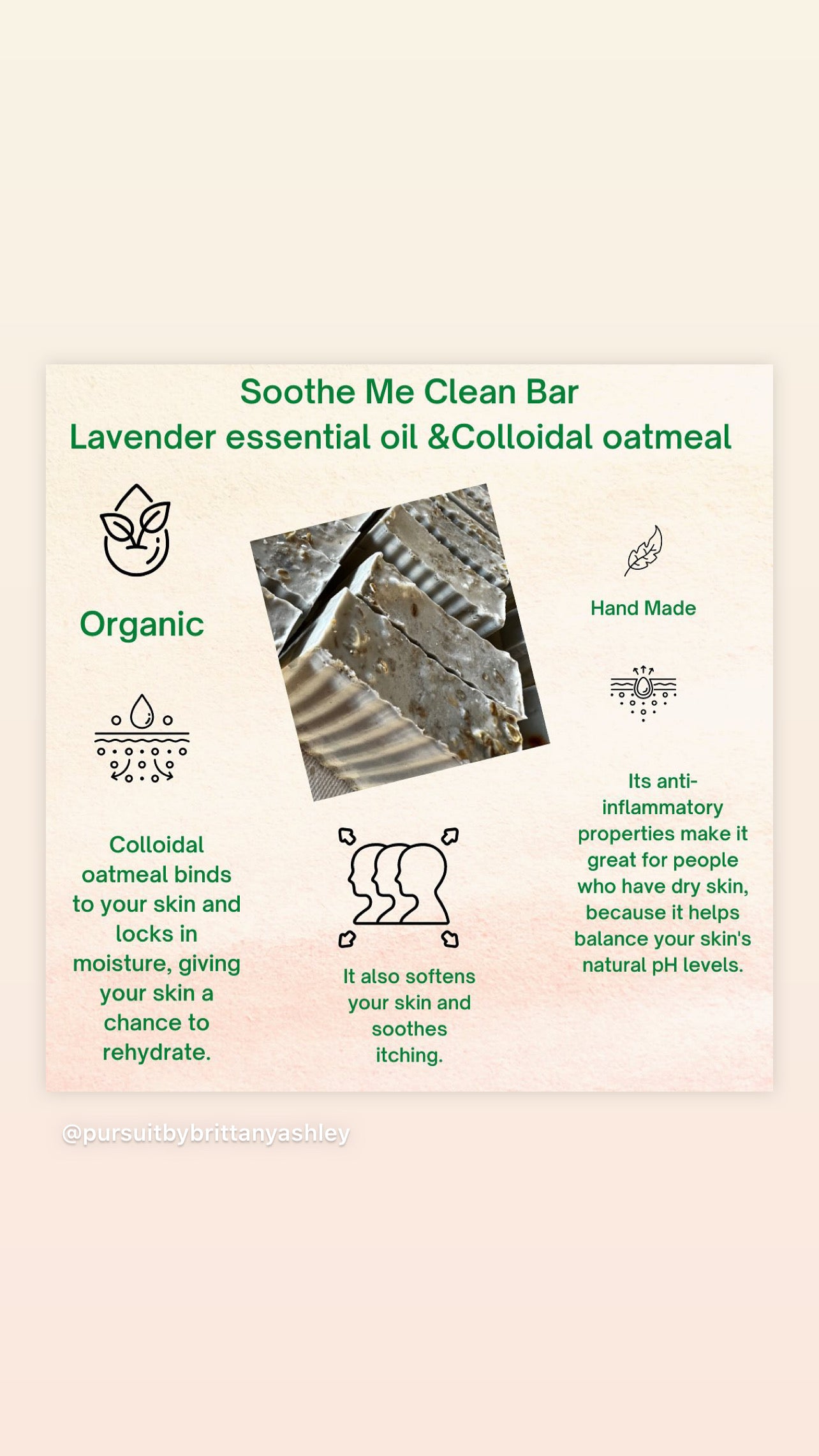 Soothe Me Clean Bar Loaf- Honey and Oatmeal
